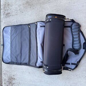 SkyRoll Black Nylon Garment Bag Compact Suit Travel Roll-Up Carry-On Luggage 24”